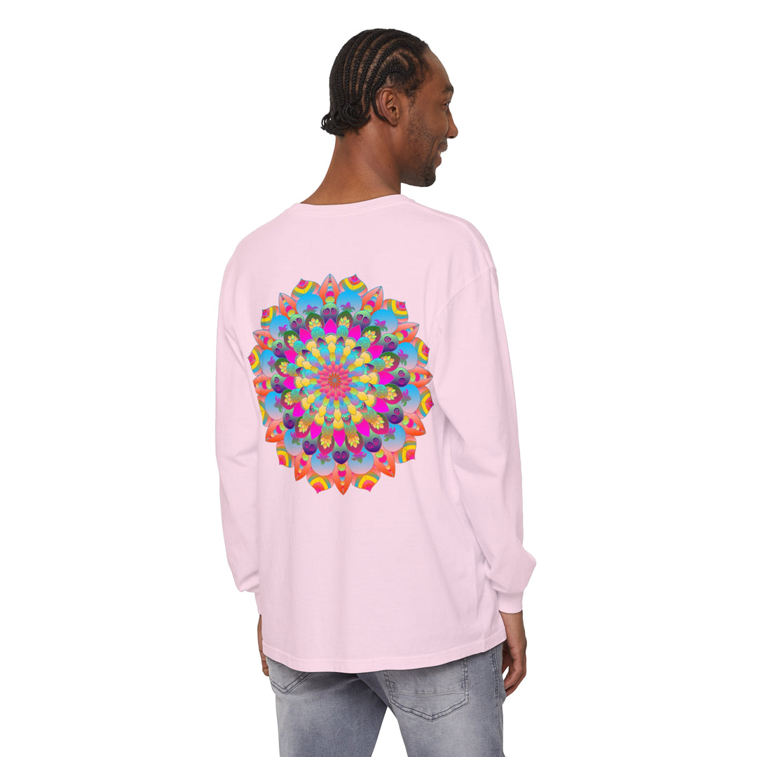 Colorful Mandala Long Sleeve T-Shirt - Psychedelic Art 59