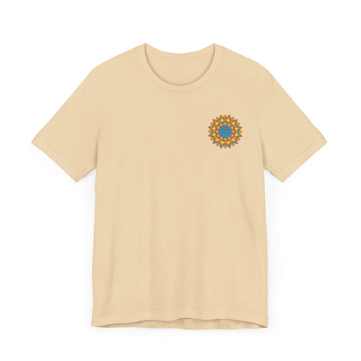 Beautiful and colorful Vibrant Mandala T-Shirt featuring Peace & Harmony design