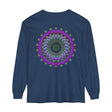 Intricate Mandala Unisex Long Sleeve T-Shirt featuring detailed mandala design in vibrant colors
