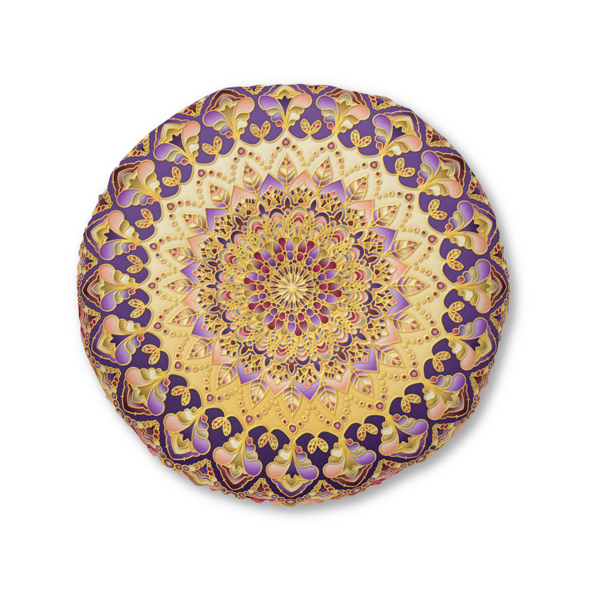 Radiant Mandala Tufted Floor Pillow