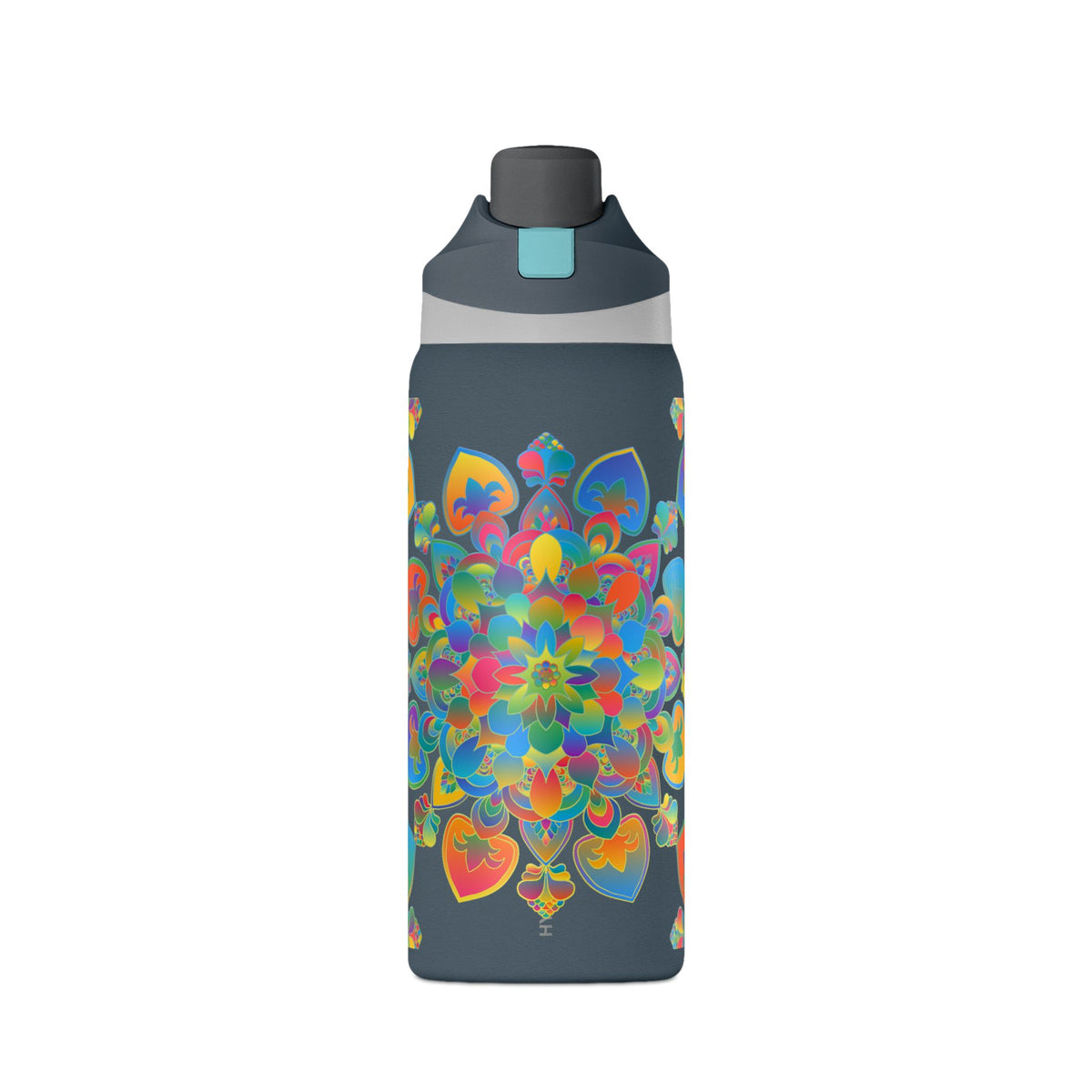 Insulated Water Bottle — Colorful Psychedelic Mandala 32oz
