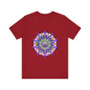 Vibrant Mandala Tee featuring an intricate and colorful design, perfect for adding a pop of color to your wardrobe