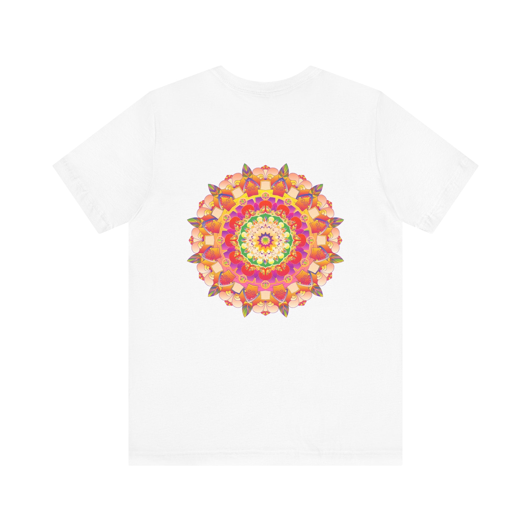 Vibrant Mandala Tee featuring intricate spiritual design for inner peace and harmony