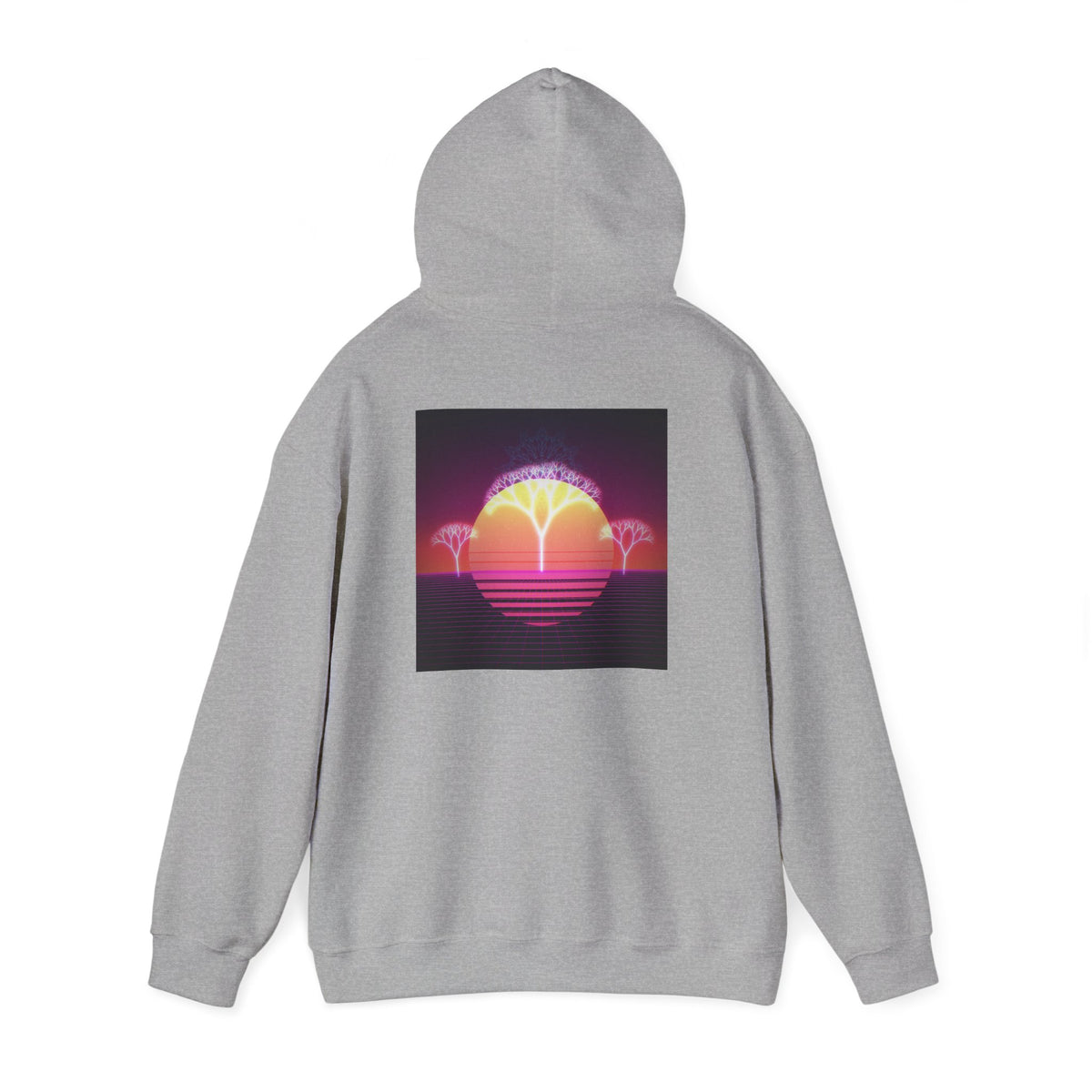 Felpa con cappuccio Retro Sunset Tree of Life