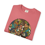 Mandala Earth Flora T-Shirt — Earthy Tones Geometric Art Tee