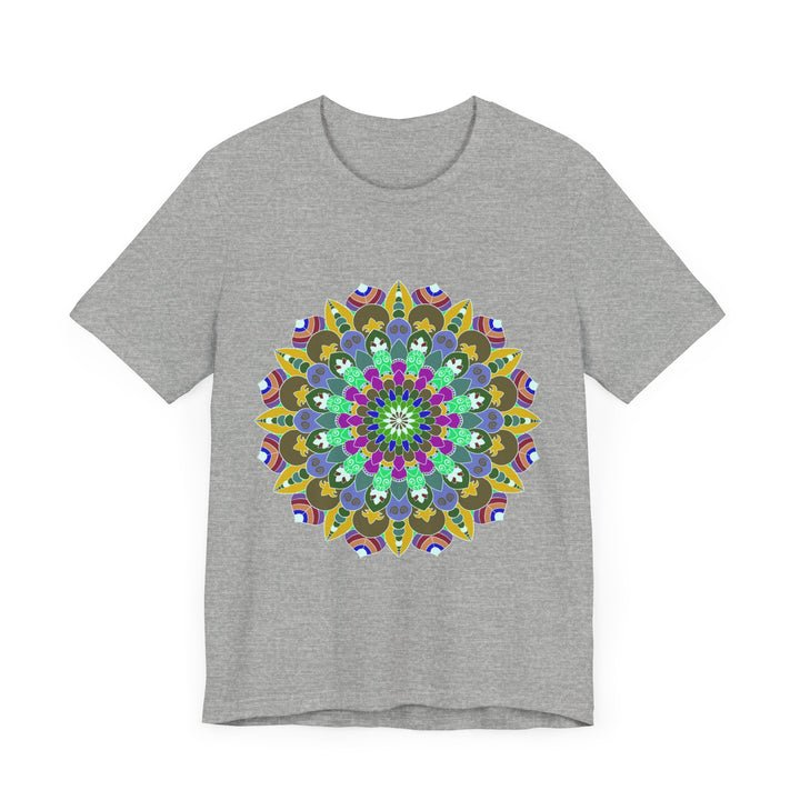 Colorful Mandala Peace T-Shirt featuring spiritual art and vibrant, intricate design