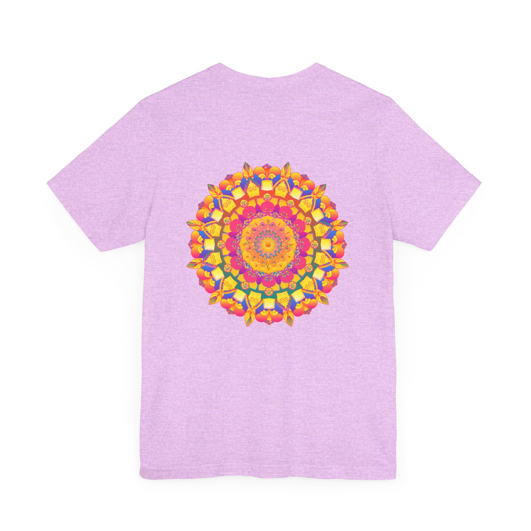 Vibrant Mandala T-Shirt featuring intricate design in vibrant colors promoting peace and harmony for a harmonious and stylish look