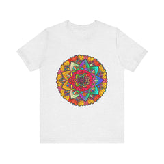 Vibrant Mandala Tee with Purple and Pink Spiritual Design