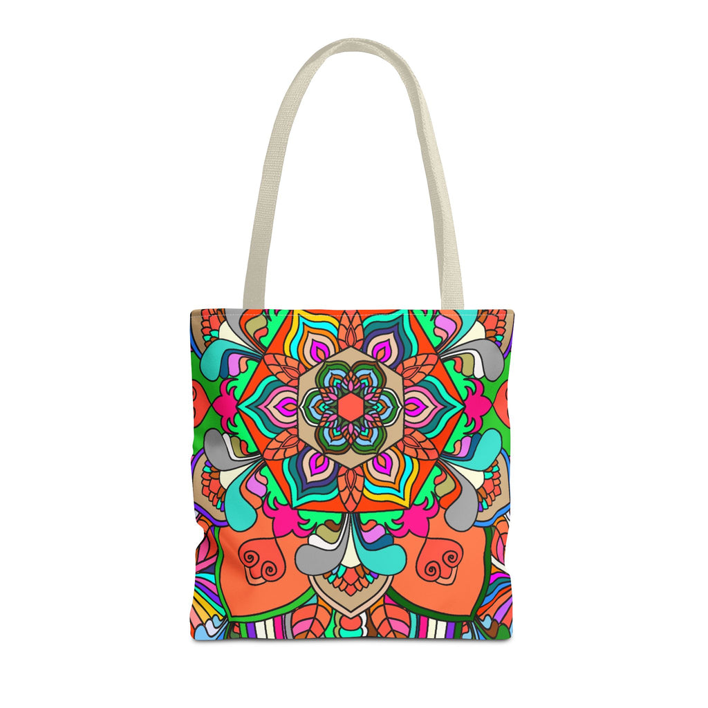Colorful Mandala Tote Bag — Vibrant Boho All-Over Print Beach & Market Tote