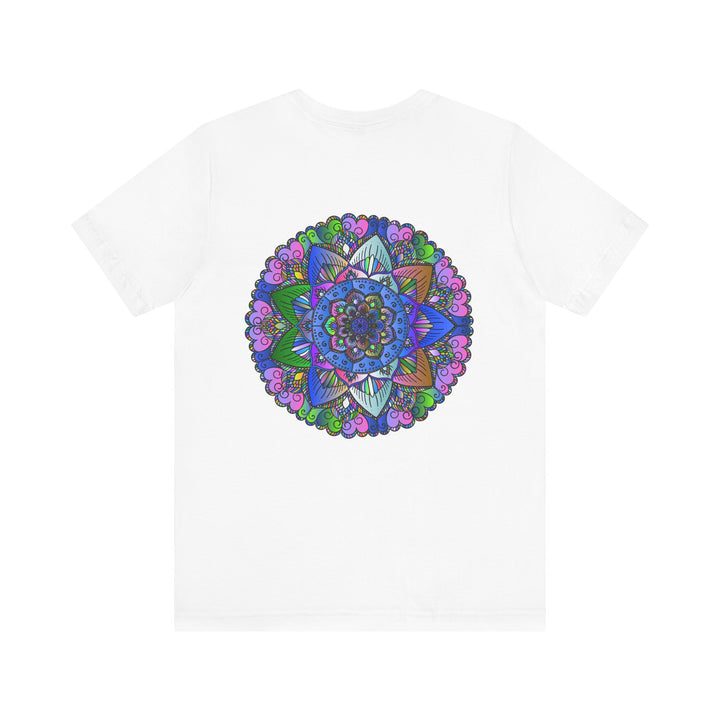 Vibrant Mandala T-Shirt featuring a spiritual peace design, perfect for spreading positive energy and embracing inner tranquility