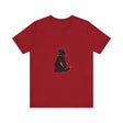 Black Cat Mystery T-Shirt - Shadowy Elegance: A stylish black t-shirt featuring a mysterious black cat design, exuding elegance and intrigue