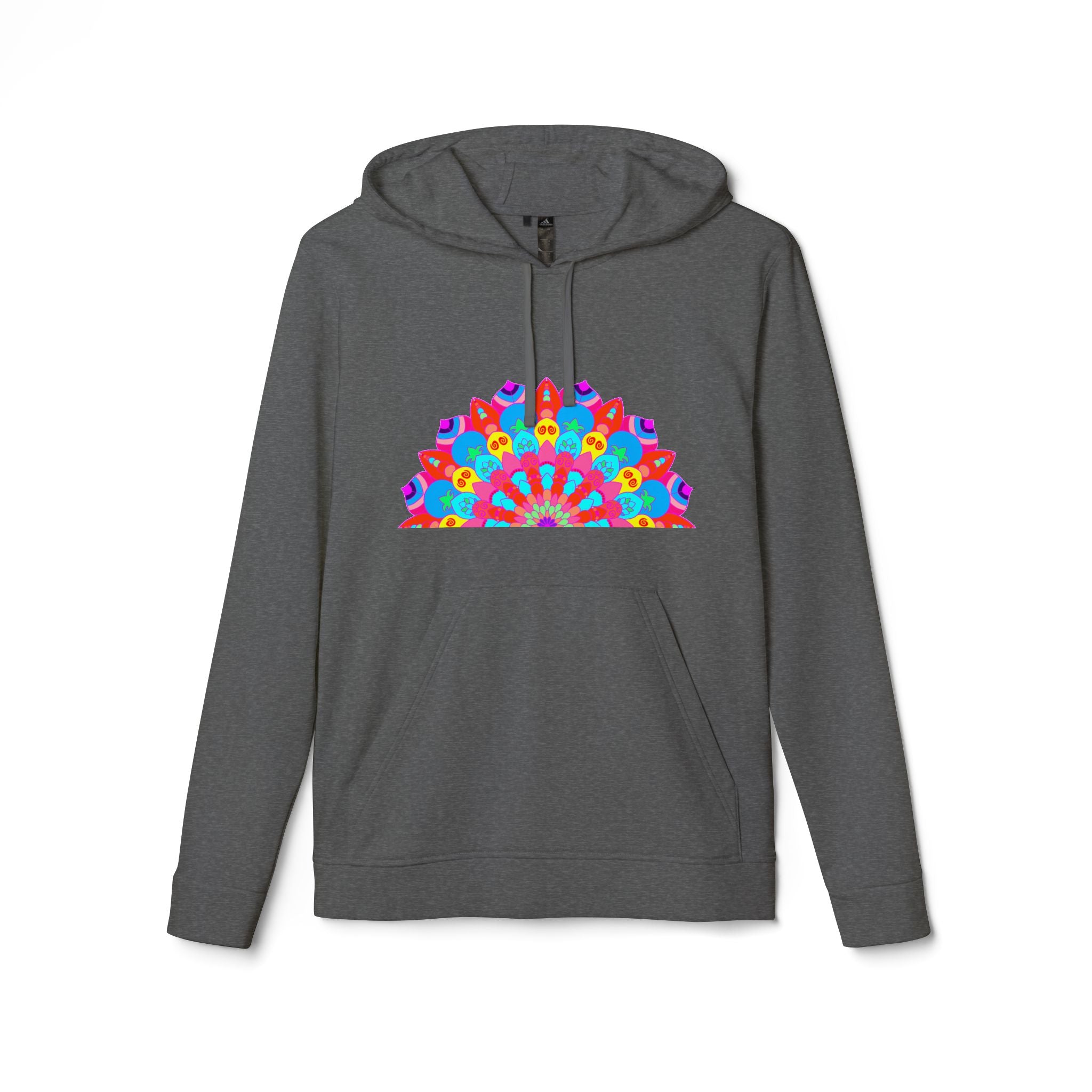 Blululi Adidas Mandala Fleece Hoodie featuring intricate mandala design and cozy fleece material for ultimate comfort and style