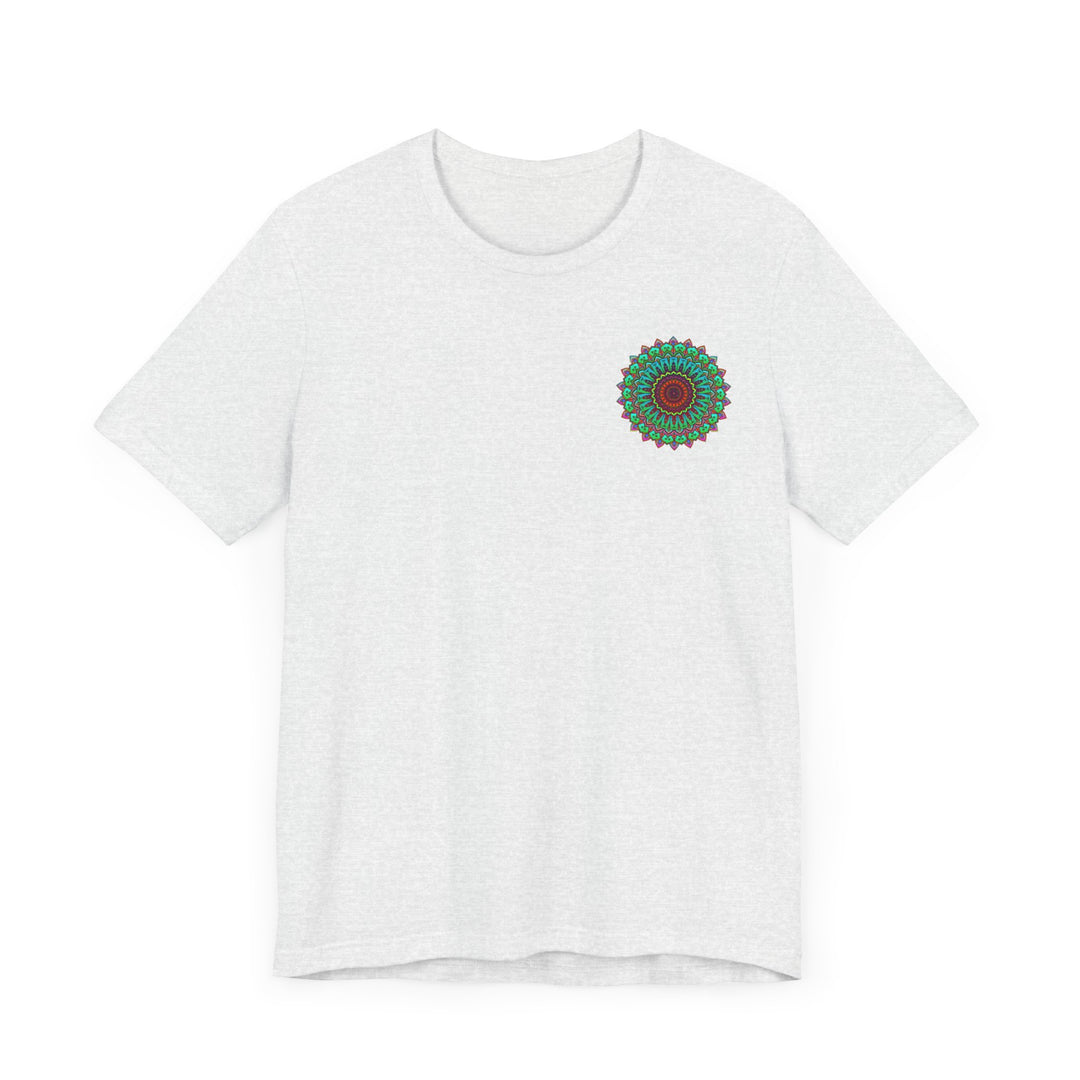 Vibrant Mandala Tee featuring intricate spiritual designs for peace and harmony