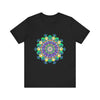 Colorful Mandala Meditation Tee featuring a vibrant and intricate design for a sense of peace and tranquility during meditation and daily wear