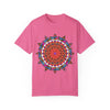 Handmade Mandala Design T-Shirt - 100% Ring-Spun Cotton