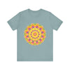 Vibrant Mandala Tee featuring a stunning spiritual art design with intricate patterns and vibrant colors, perfect for those seeking a unique and uplifting fashion statement