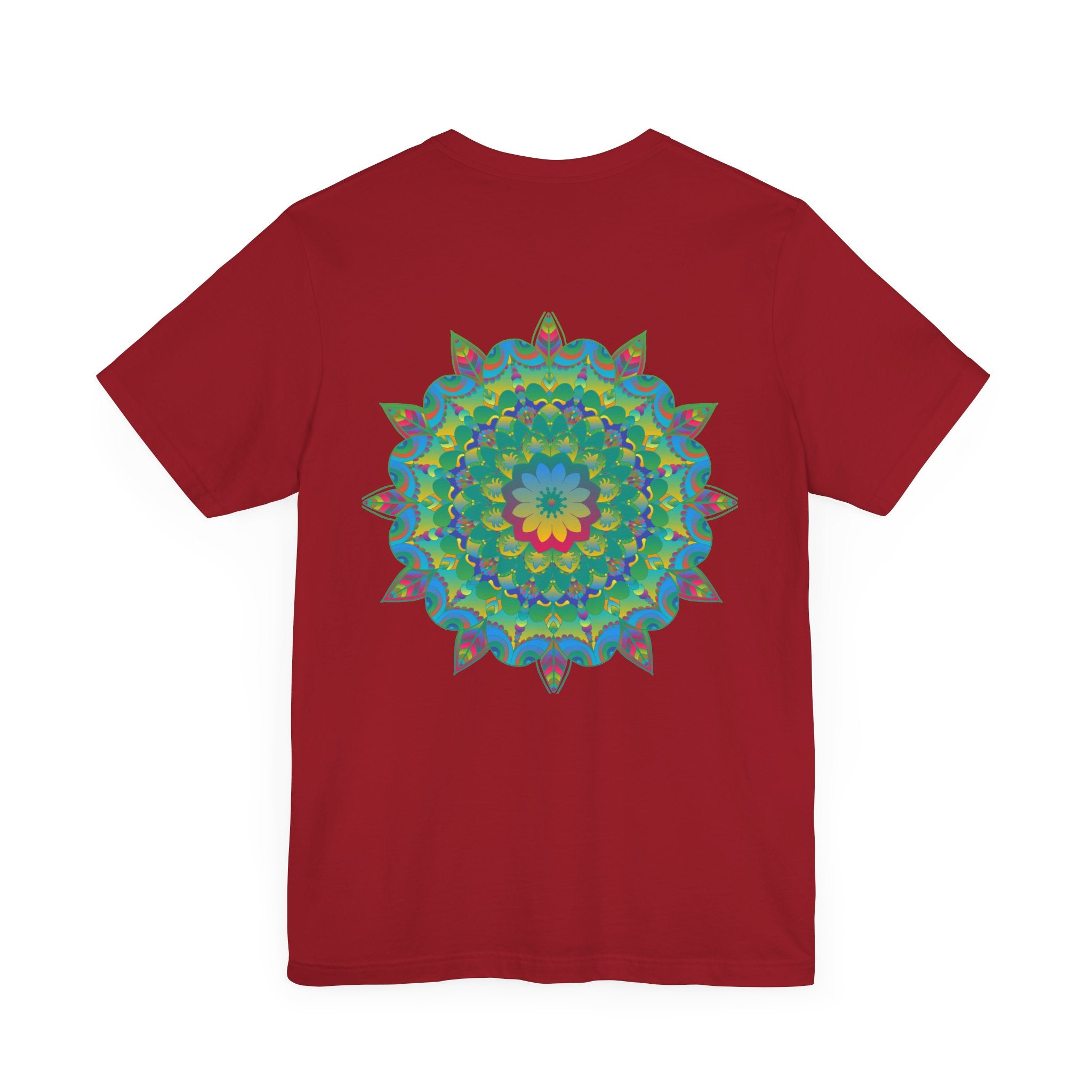 Spiritual Mandala Tee in vibrant colors, symbolizing peace and harmony