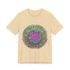 Vibrant Mandala Tee featuring intricate and colorful geometric art design