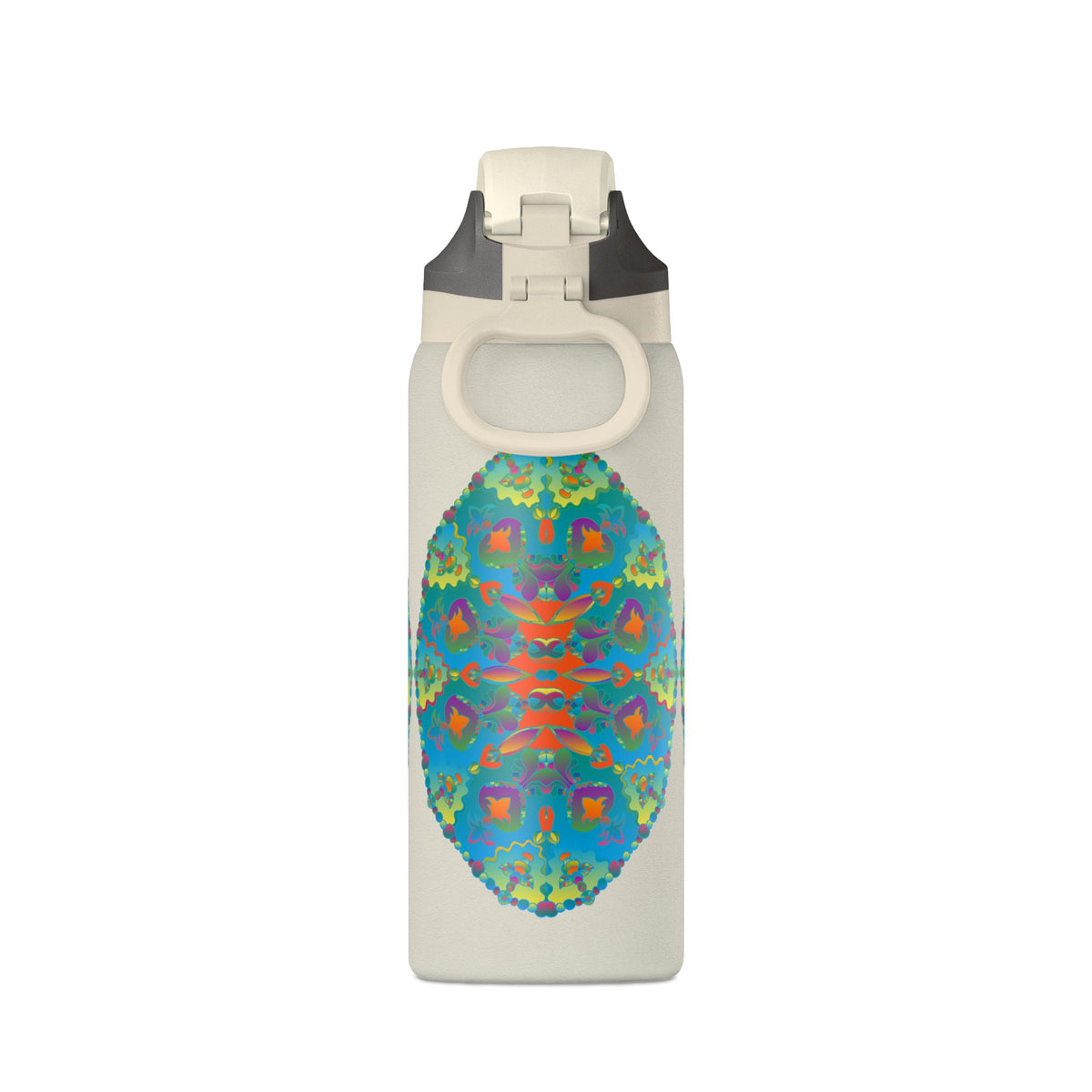 Borraccia termica da 32oz — Design mandala caleidoscopio colorato