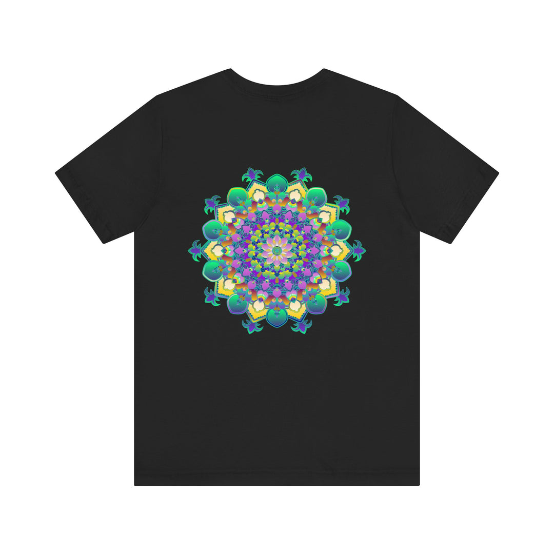 Colorful and intricate mandala tee with spiritual and peaceful design