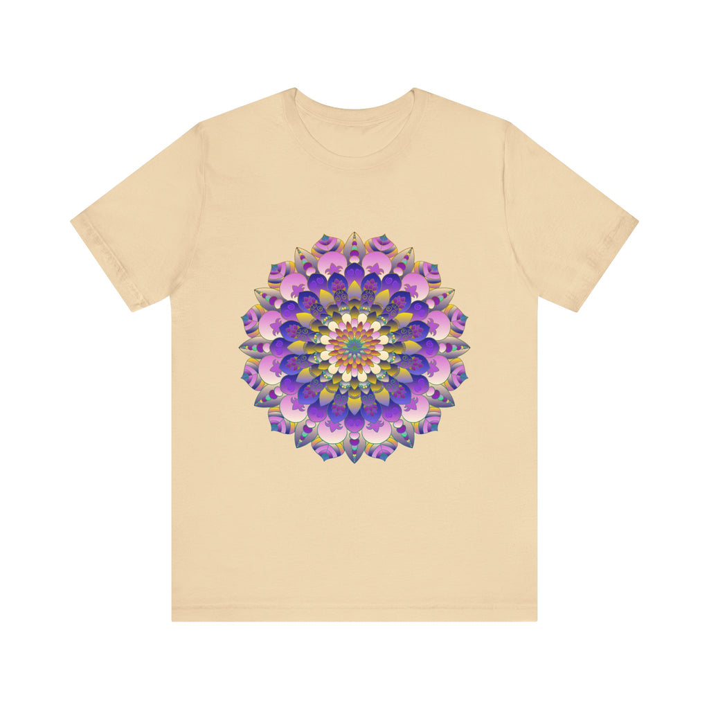 Exquisite mandala flower design in vibrant red, yellow, and blue hues