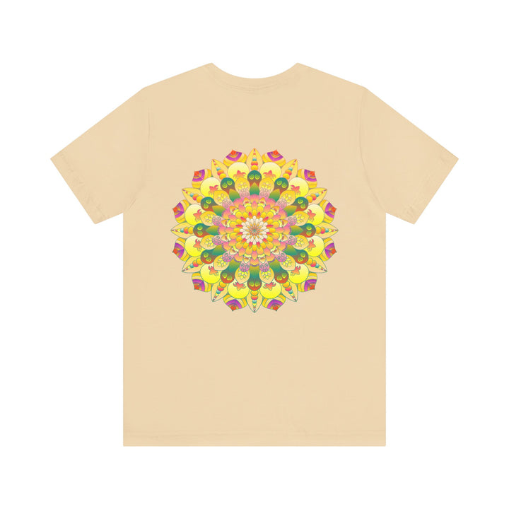 Vibrant Mandala Tee - Spiritual Peace & Harmony: A colorful mandala design on a comfortable t-shirt promoting inner peace and harmony