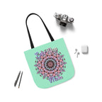 Mandala 'Love You Mom' Canvas Tote — Floral Mother's Day Gift Bag
