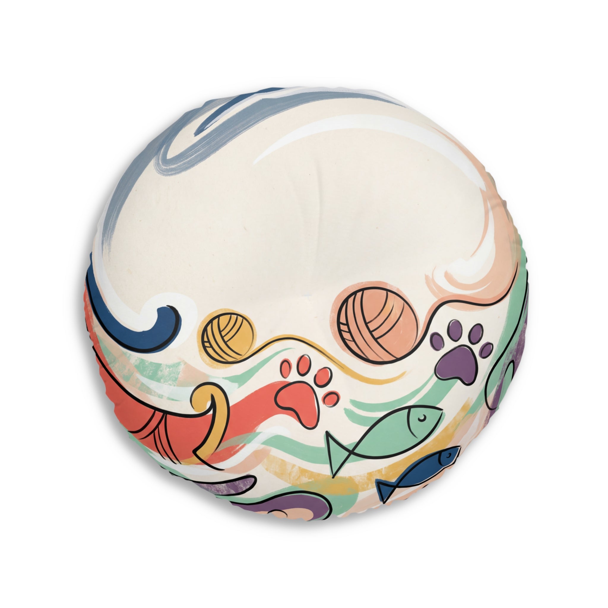 Cuscino da pavimento a forma di gatto Dream-Loop