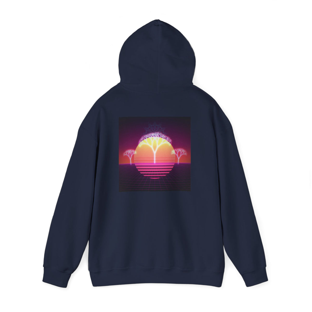 Felpa con cappuccio Retro Sunset Tree of Life
