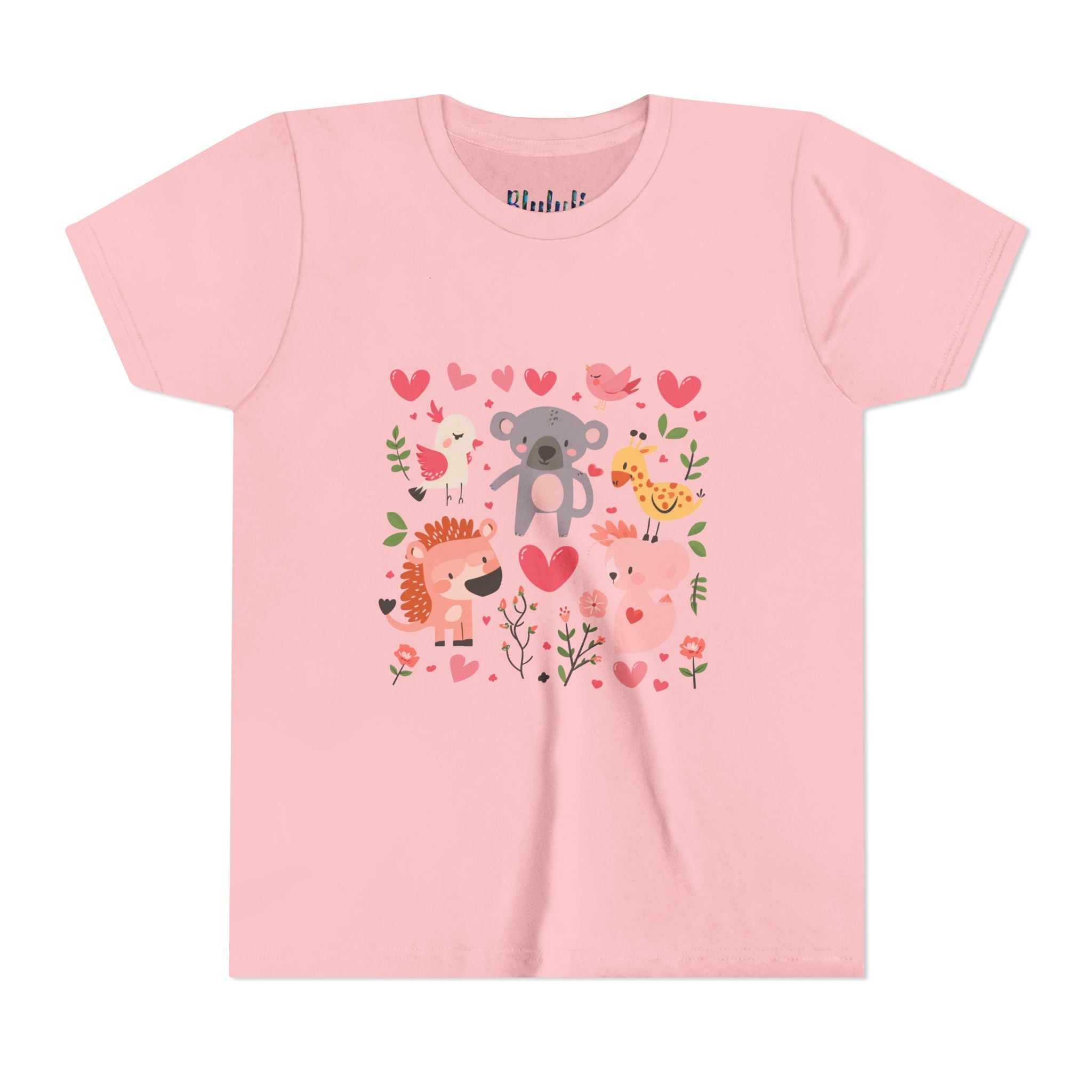 Entzückendes Animal Love Jugend T-Shirt, Süßes Kindershirt, Tier Grafik T-Shirt, Kindergeschenk, Geburtstags- oder Urlaubsoutfit 
