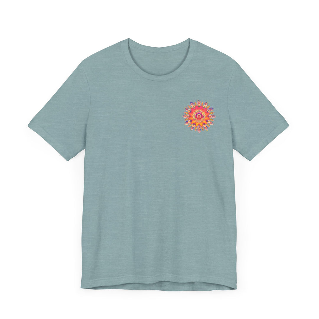 Vibrant Mandala Tee featuring intricate spiritual design for inner peace and harmony