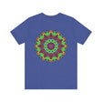 A beautiful and colorful mandala design t-shirt promoting peace and harmony