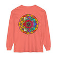 Colorful and intricate mandala design long sleeve t-shirt for men and women
