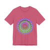 Vibrant Mandala T-Shirt featuring a colorful and intricate design perfect for adding a pop of color to any outfit