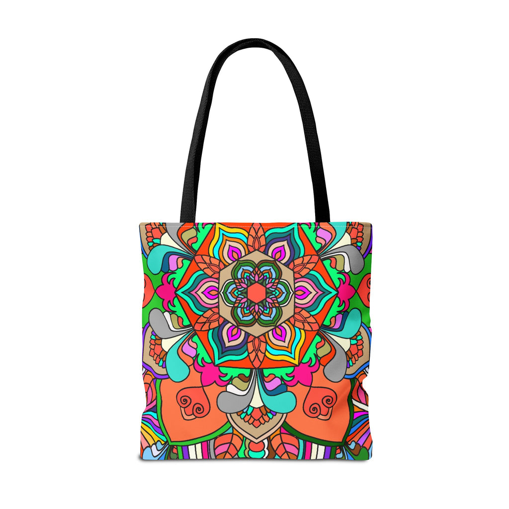 Colorful Mandala Tote Bag — Vibrant Boho All-Over Print Beach & Market Tote
