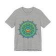 Psychedelic Mandala Tee - Vibrant Flower Design Alt Text 45