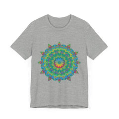 Psychedelic Mandala Tee - Vibrant Flower Design Alt Text 45