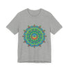 Psychedelic Mandala Tee - Vibrant Flower Design Alt Text 45