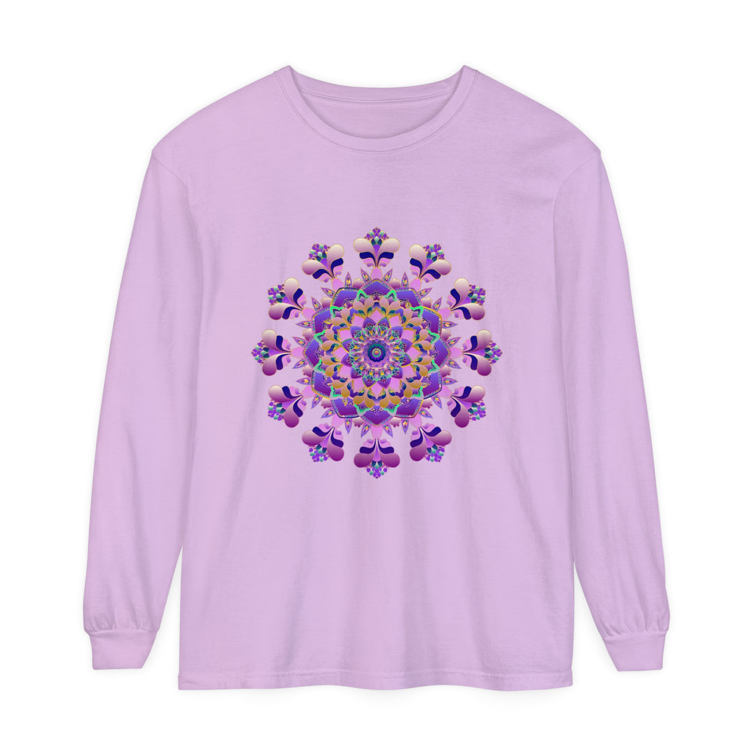 Intricate Mandala Long Sleeve T-Shirt - Unisex with detailed and stunning mandala design