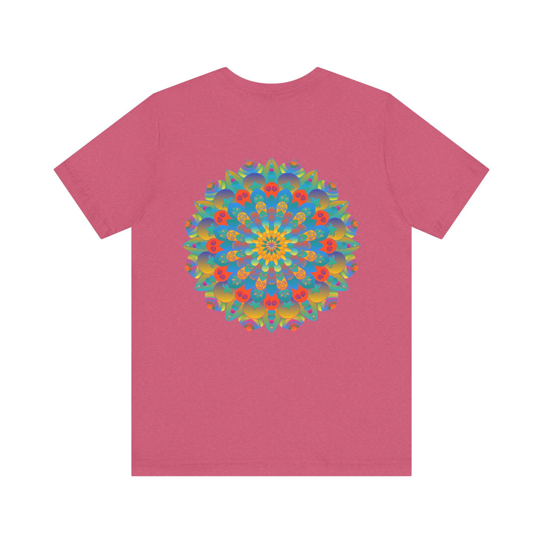 Colorful and intricate Psychedelic Mandala T-Shirt representing spiritual peace and harmony