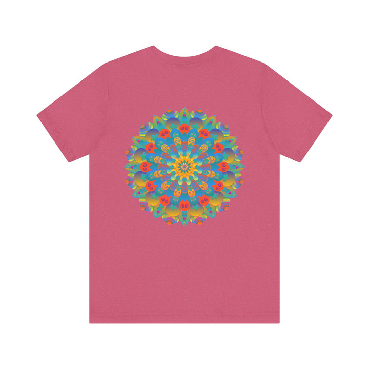 Colorful and intricate Psychedelic Mandala T-Shirt representing spiritual peace and harmony