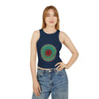 Colorful mandala design racerback tank top for yoga and fitness enthusiasts