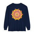 Colorful and intricate mandala design long sleeve t-shirt for men and women