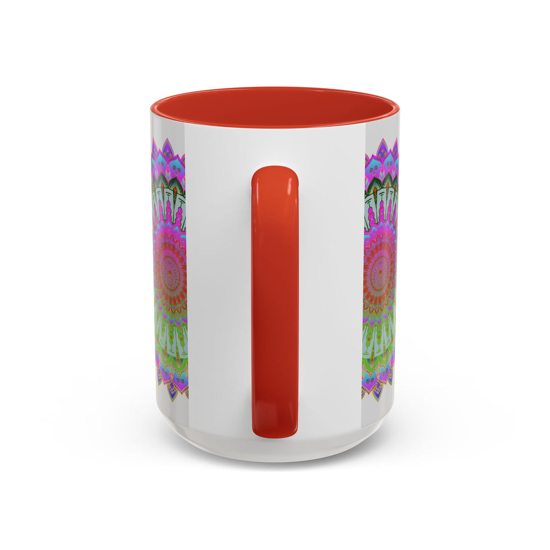 Vibrant Mandala Art Mug with Exquisite and Colorful Design