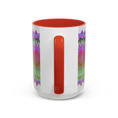 Vibrant Mandala Art Mug with Exquisite and Colorful Design