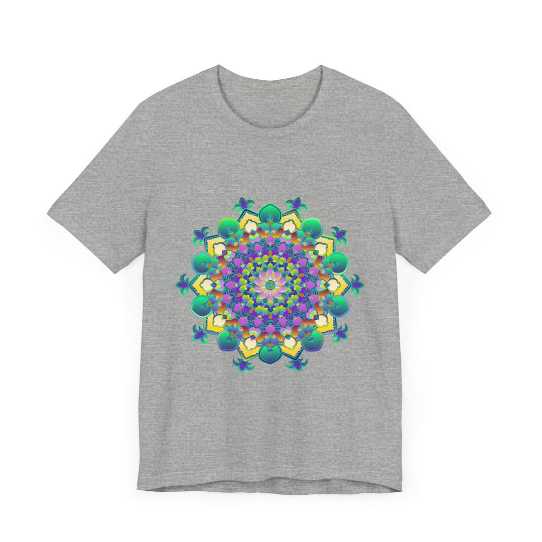 Colorful Mandala Meditation Tee featuring vibrant designs for peace and tranquility