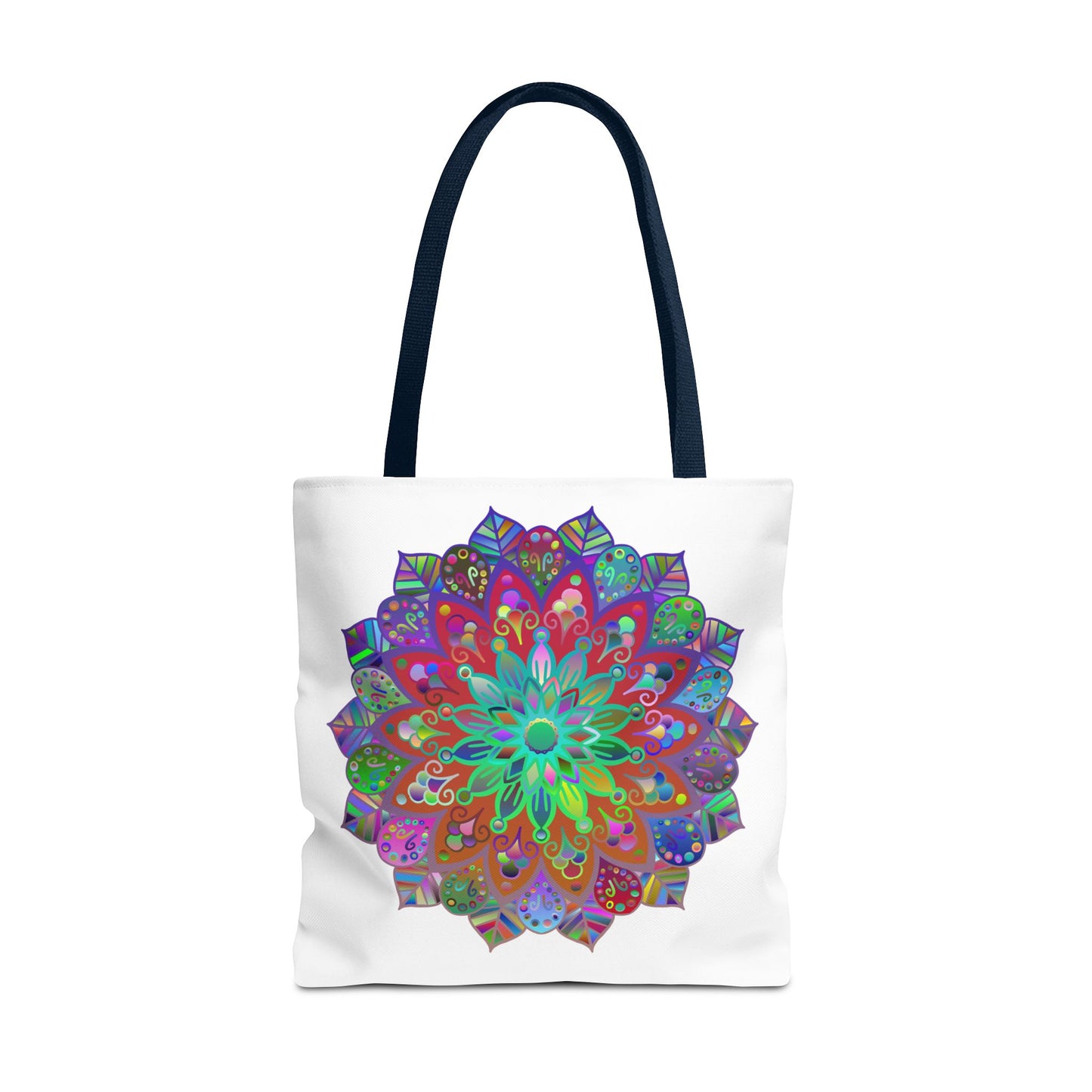 Vibrant and eye-catching Colorful Mandala Tote Bag with all-over print design