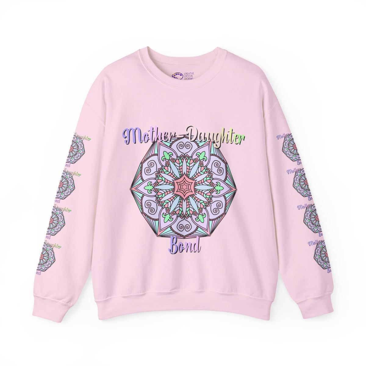 Mother-Daughter Mandala Sweatshirt Celebrating Unique Connections