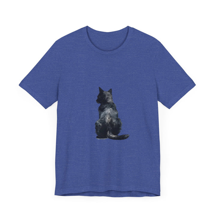 Black Cat Watercolor T-Shirt featuring a mystical and enchanting design