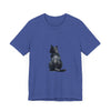 Black Cat Watercolor T-Shirt featuring a mystical and enchanting design